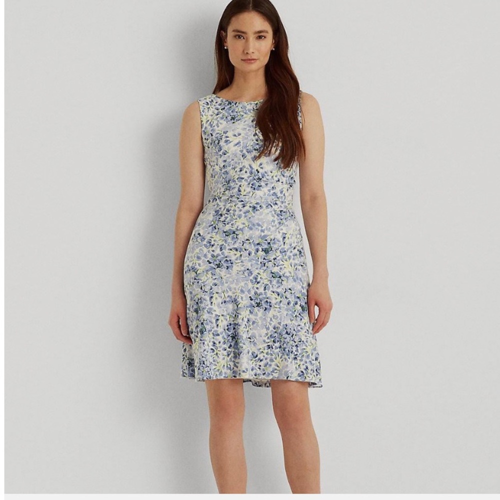 NWT Ralph Lauren Floral Sleeveless Jersey Dress